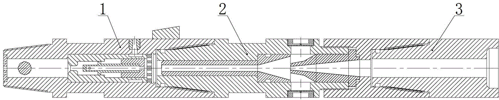 A hydraulic slit self-priming abrasive jet generating device and method in underground coal mine