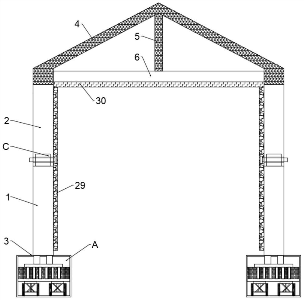 Fabricated house stable in structure