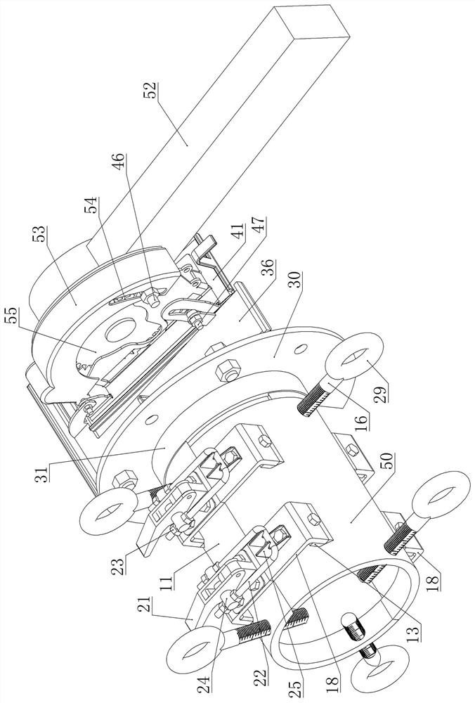 Full Diameter Composite Core Conductor Rotary Cutting Fixture