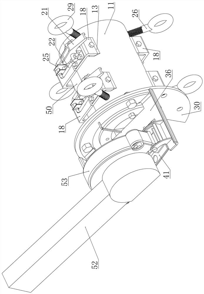 Full Diameter Composite Core Conductor Rotary Cutting Fixture