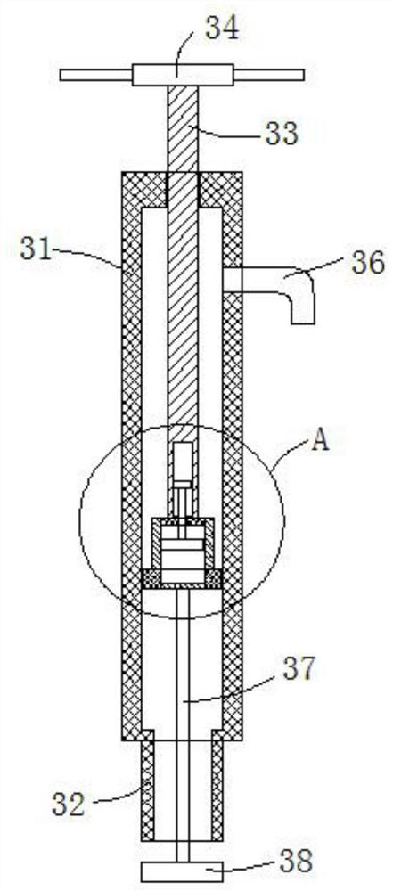 Sewage treatment device for neodymium iron boron waste processing