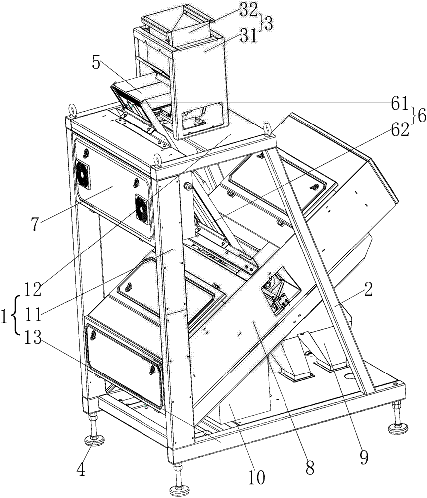 Assembled color sorter