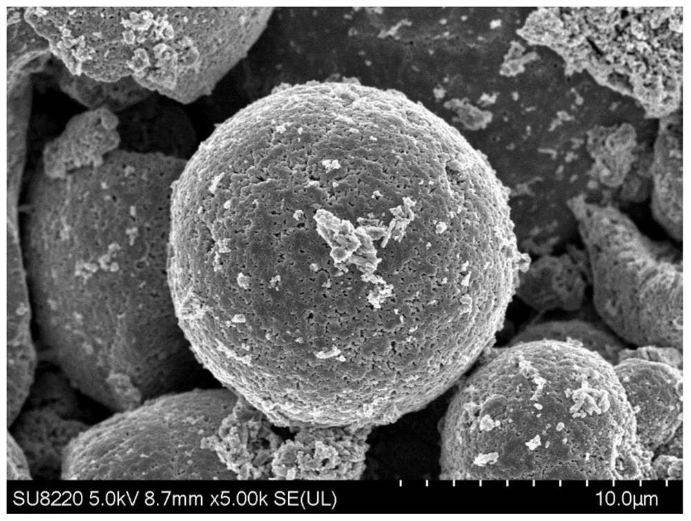 Ester organic reagent modified lithium-rich oxide positive electrode material as well as preparation method and application thereof