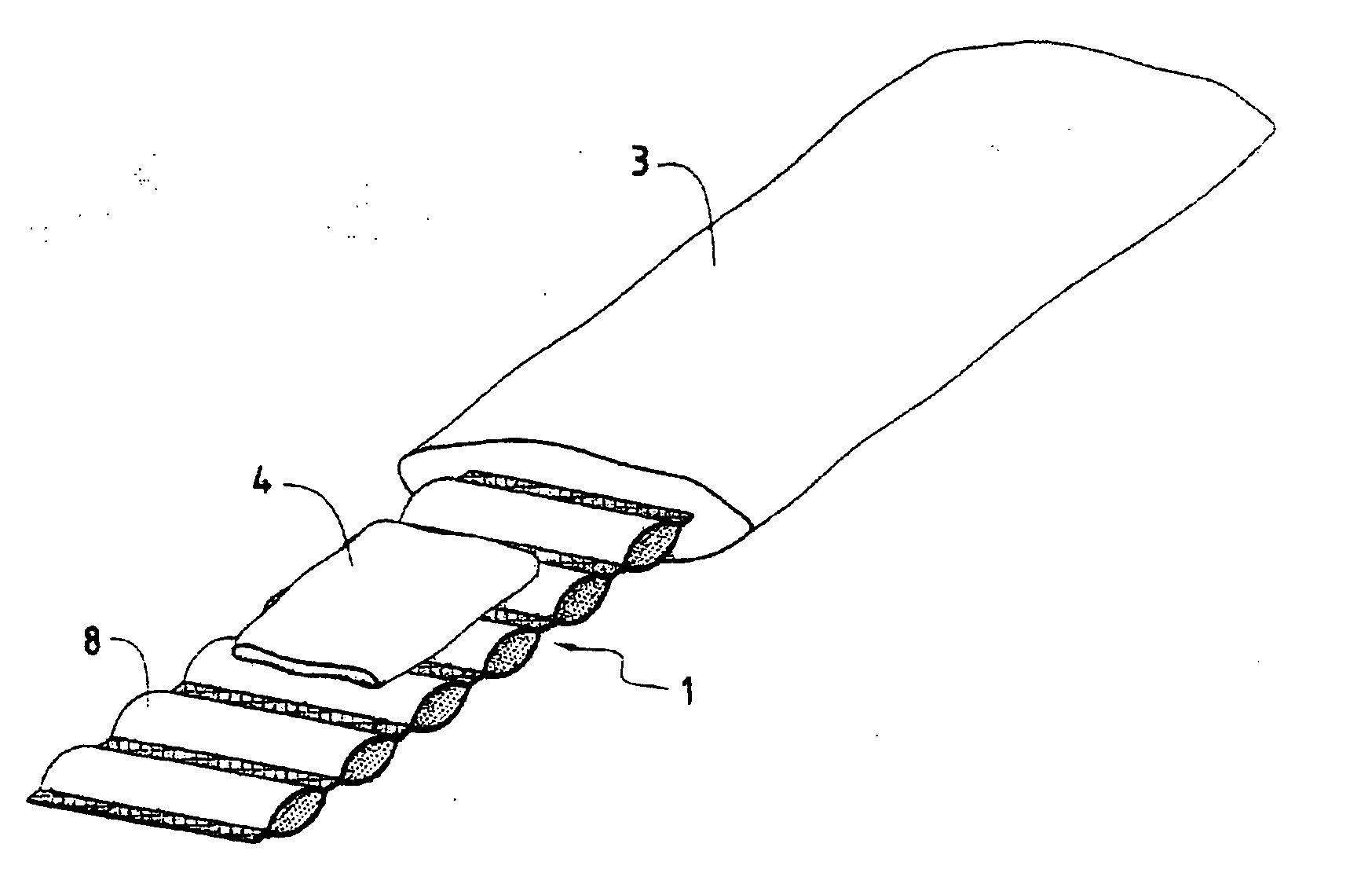 Compress with cooling effect in sterile pack