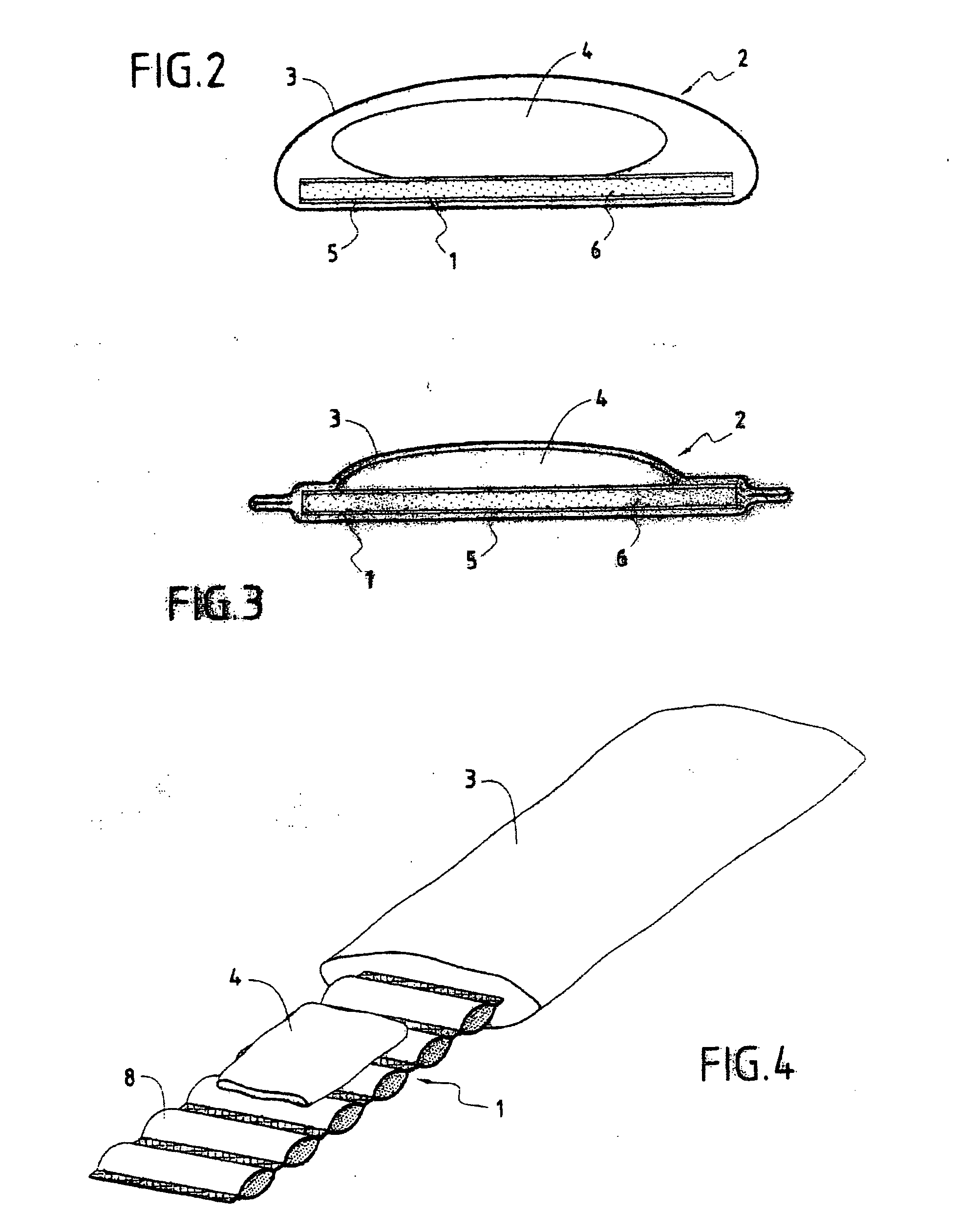 Compress with cooling effect in sterile pack