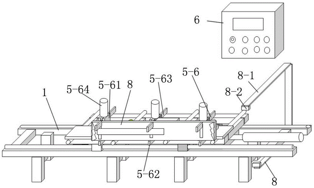 Automatic pushing platform for woodworking