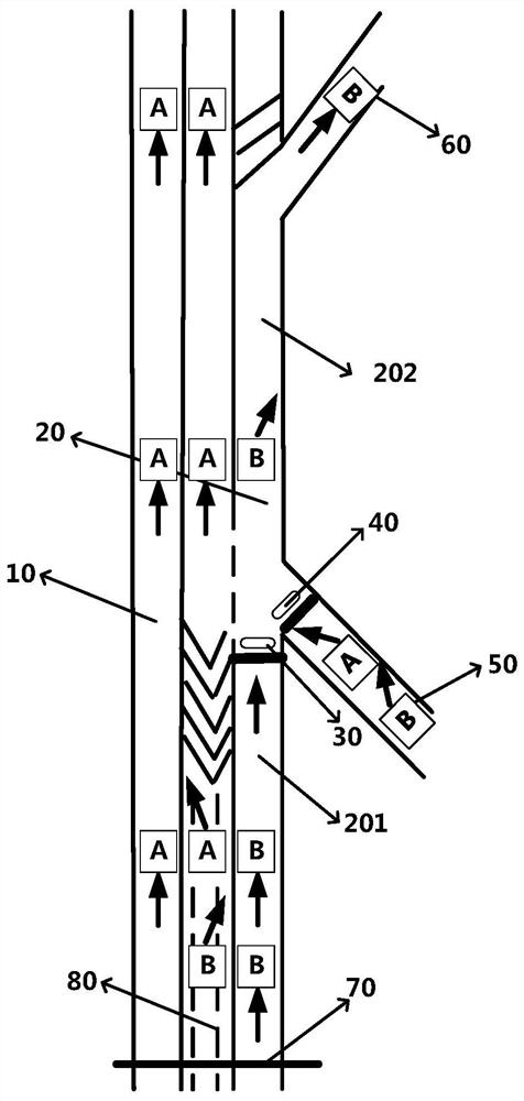 System and method for controlling traffic lights at expressway merging point