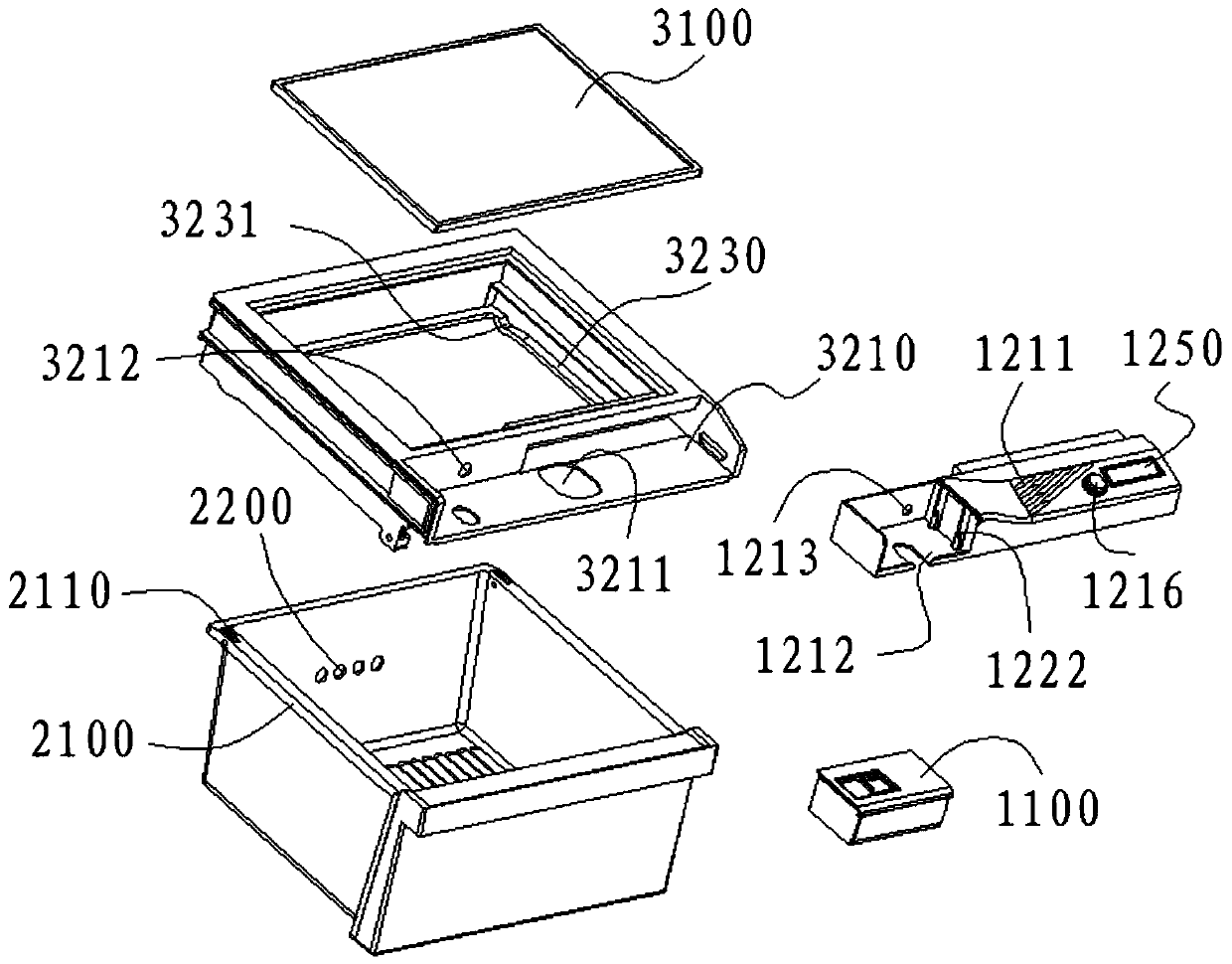 A humidity control device, a preservation box and a refrigerator