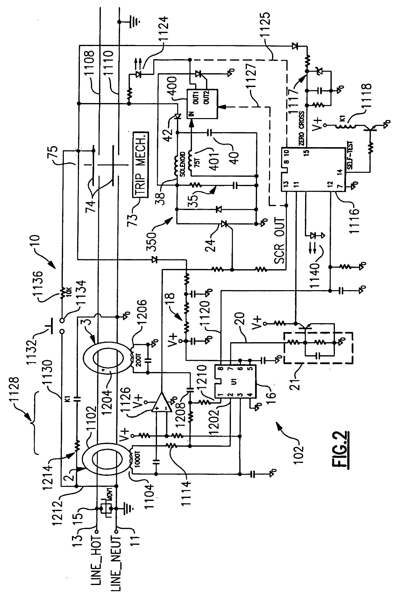 Protective device with end-of-life indication before power denial