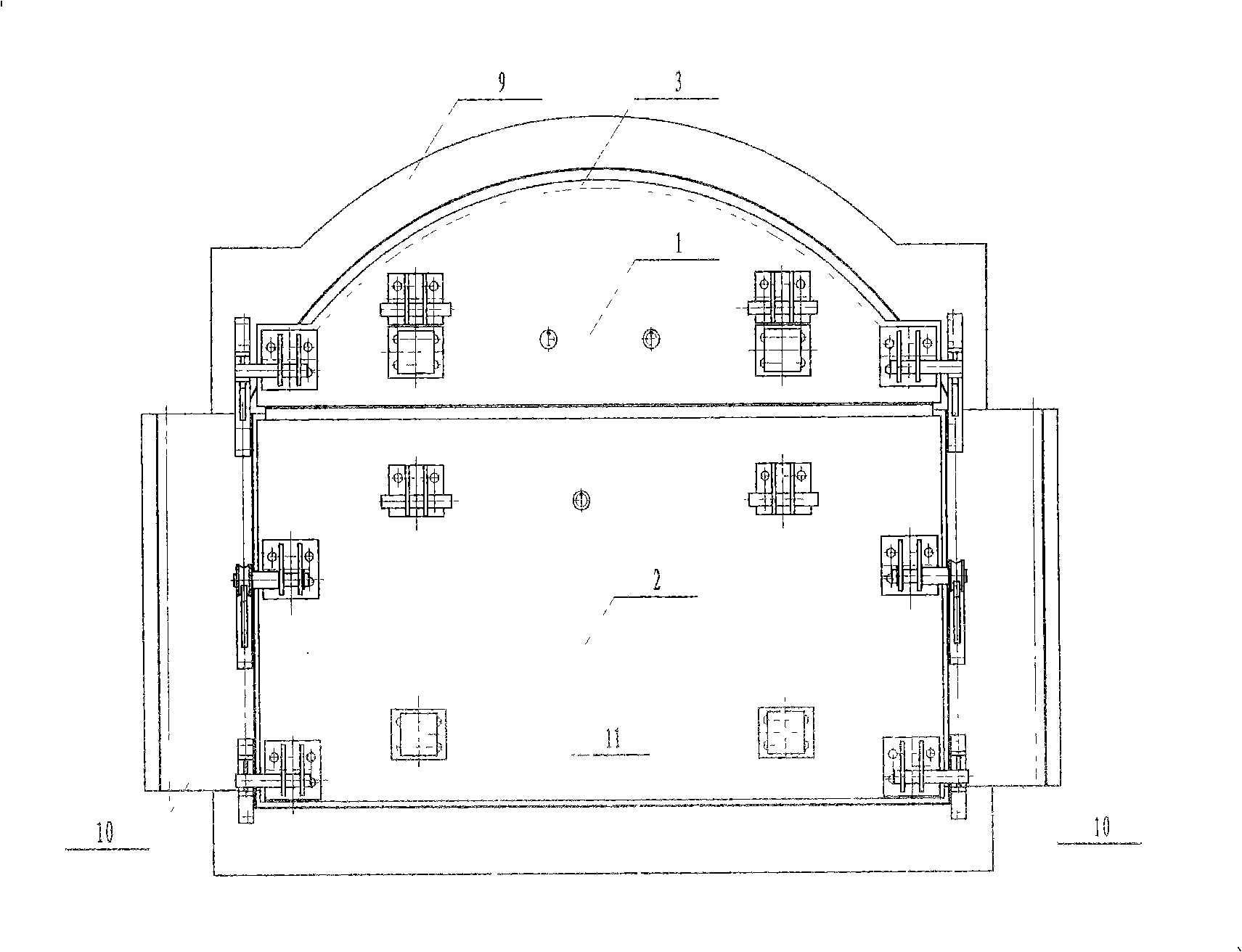 Cleaning type heat reclamation coke oven door