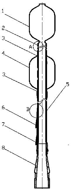 Enteroscopic sleeve with integrated structure