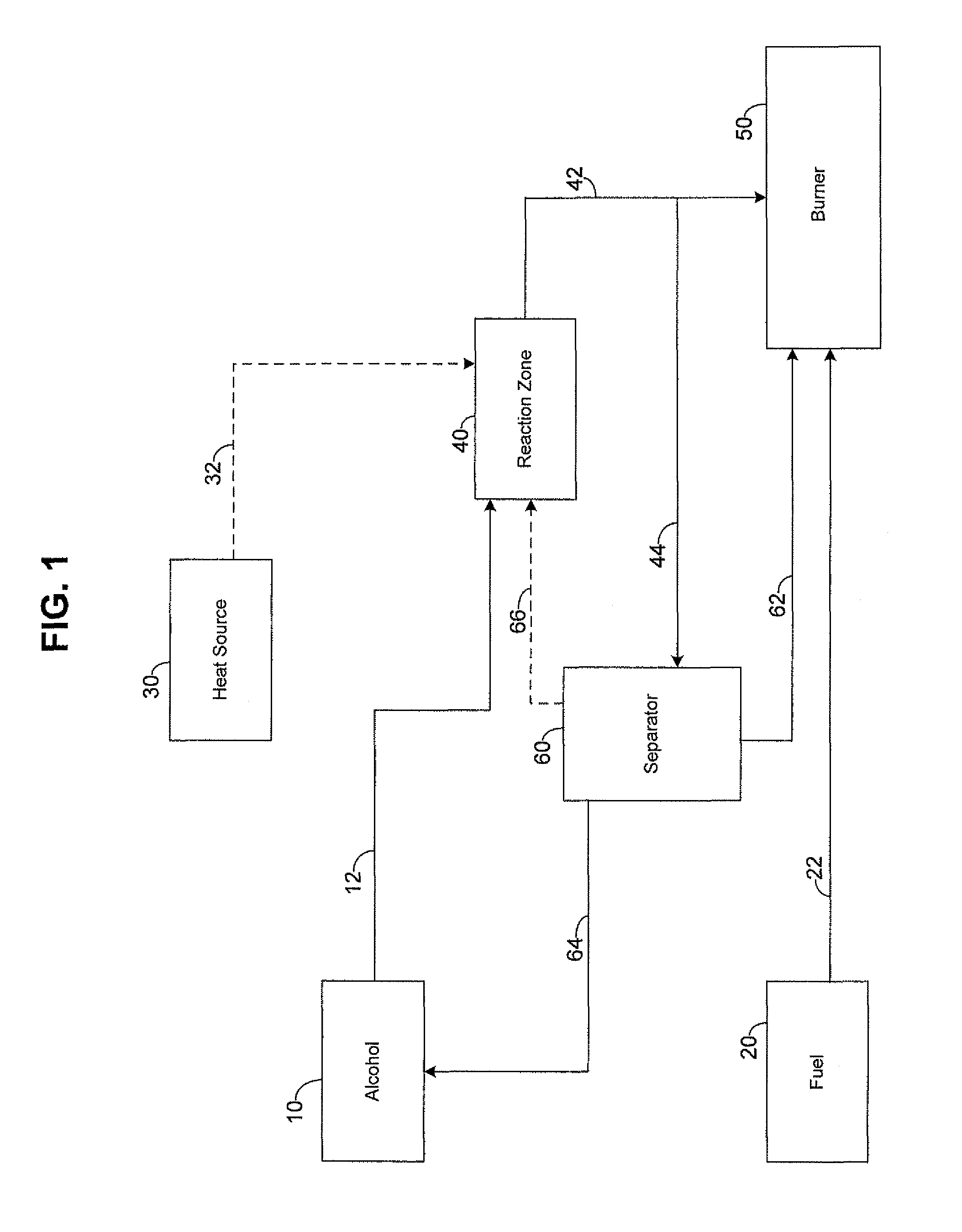 Catalytic alcohol dehydrogenation heat sink for mobile application