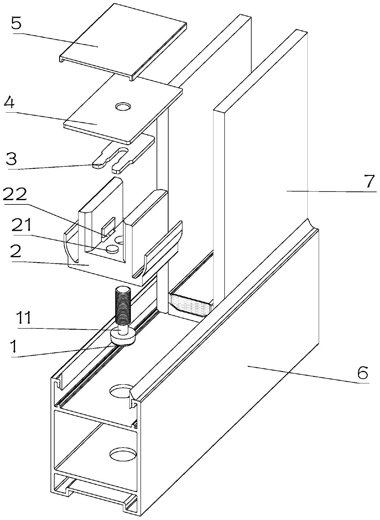 Device capable of being used for regulating glass