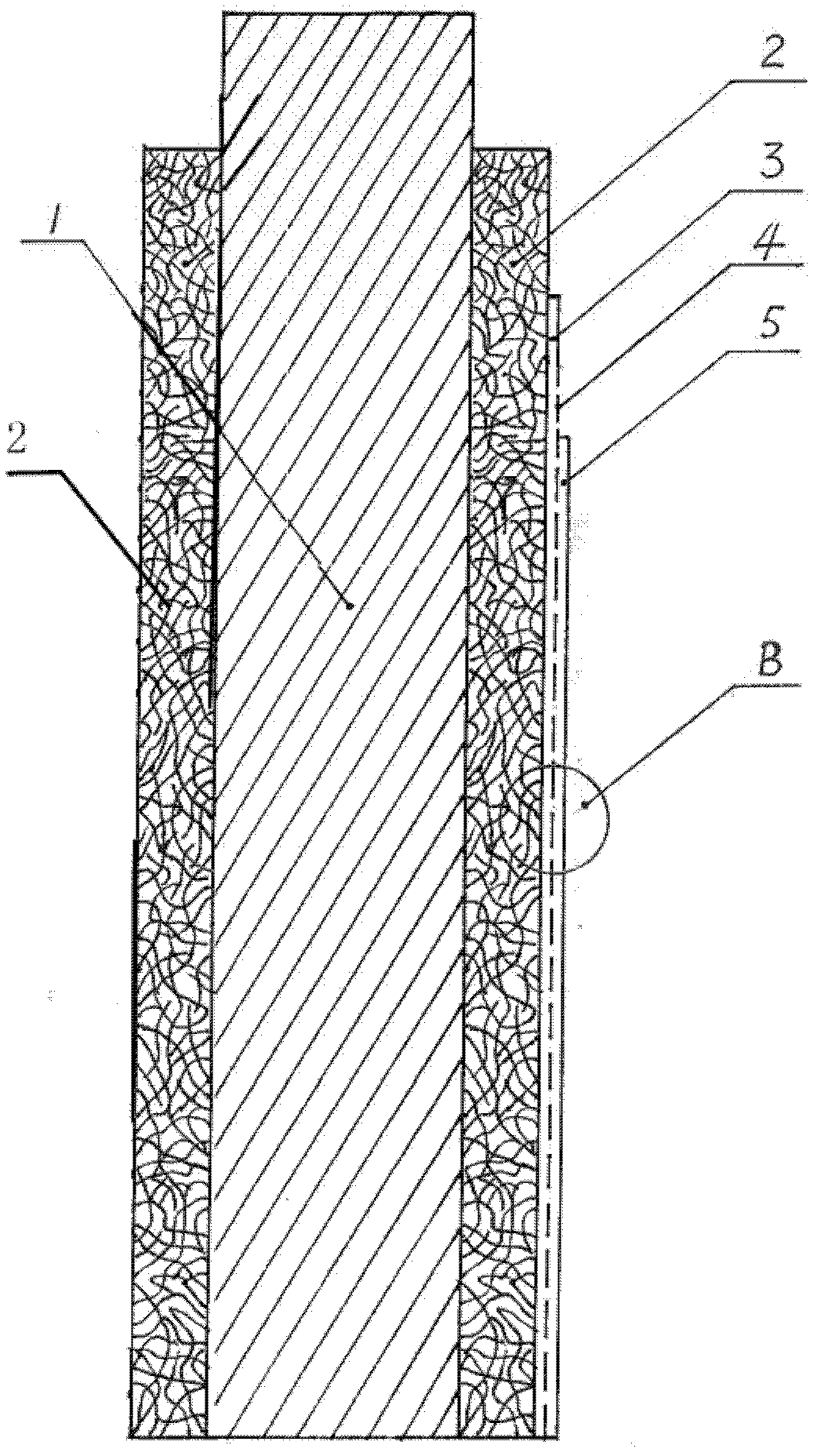 Self-heat preservation system of wood-wool cement board (WWCB) demoulding-free template