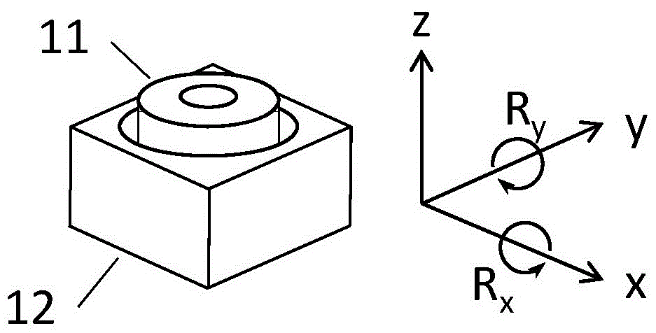 Camera module based on camera lens tilt controllable motor and quick focusing sensor, and control method