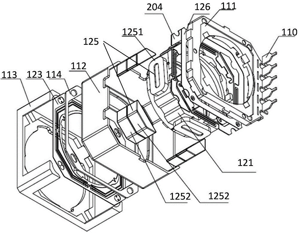 Camera module based on camera lens tilt controllable motor and quick focusing sensor, and control method