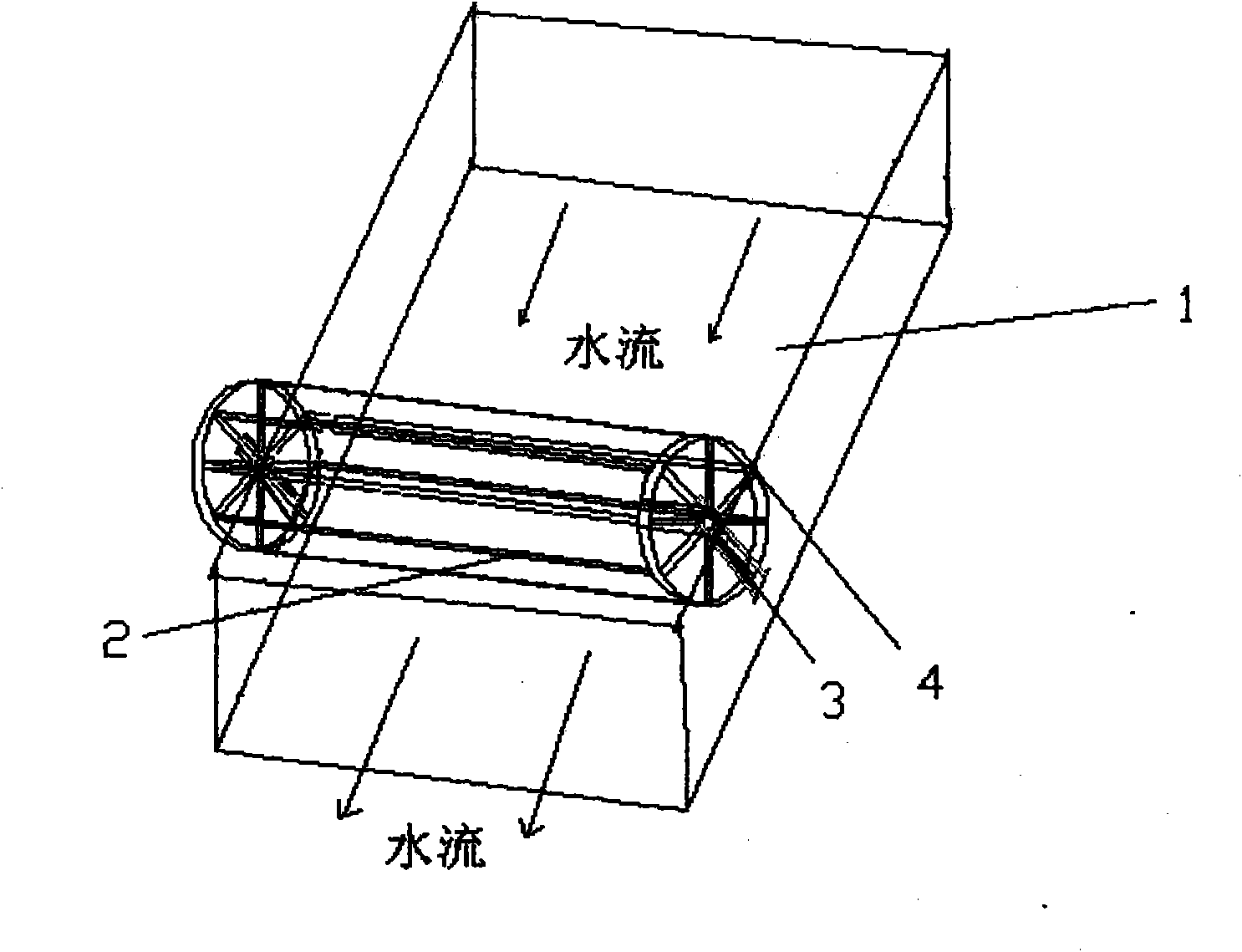 Rotary-type photocatalysed or adsorptive reactor