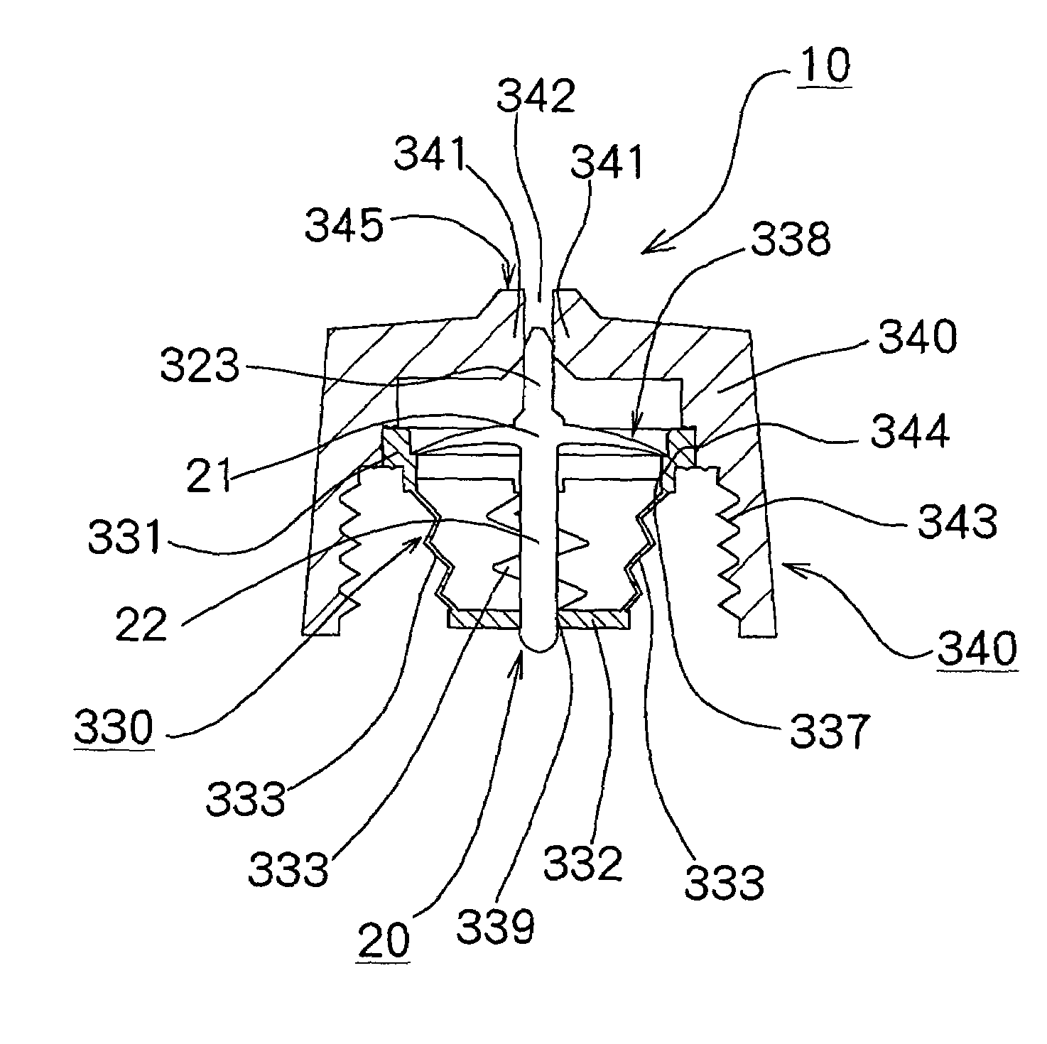 Valve mechanism for tube-type fluid container