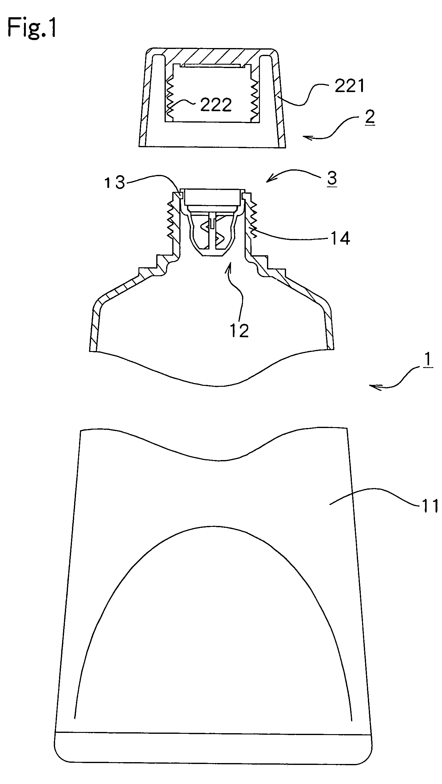 Valve mechanism for tube-type fluid container