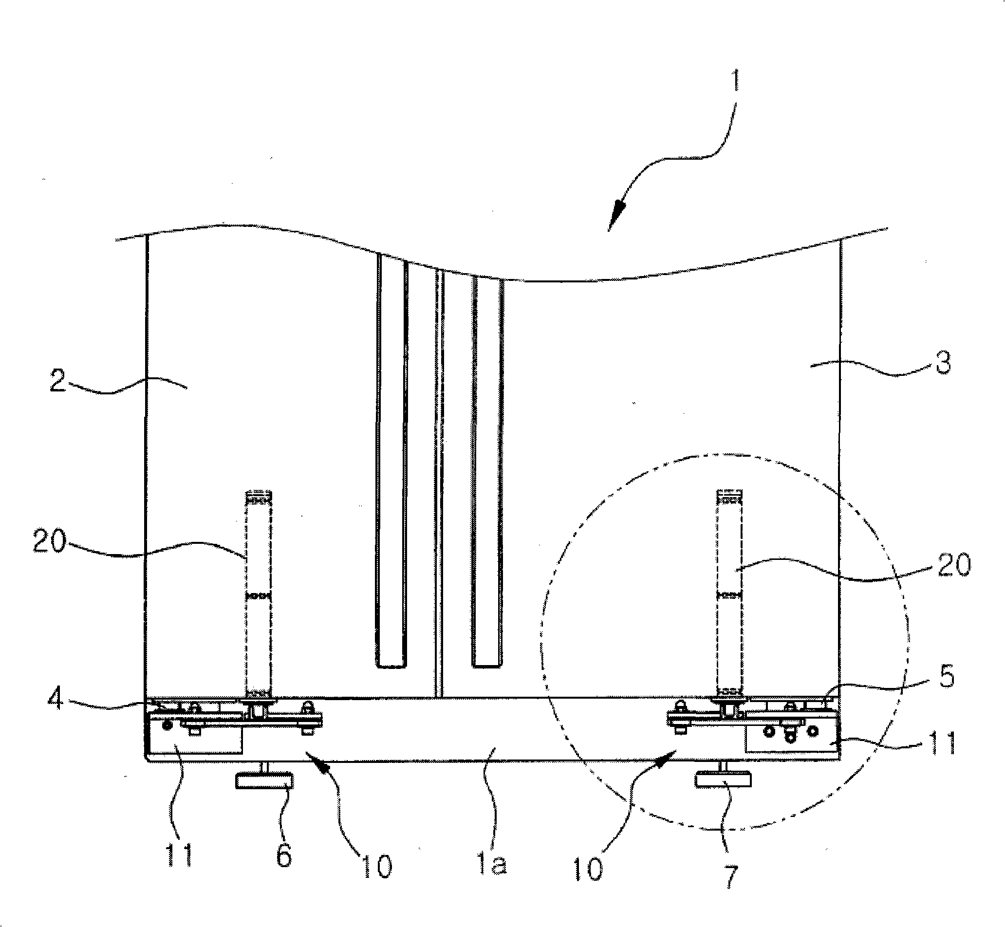 Buried type hinge apparatus having automatic return function