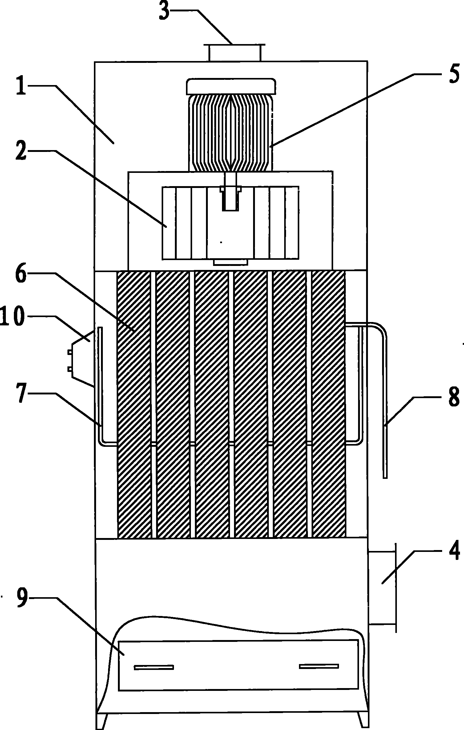 Industrial dust collection machine