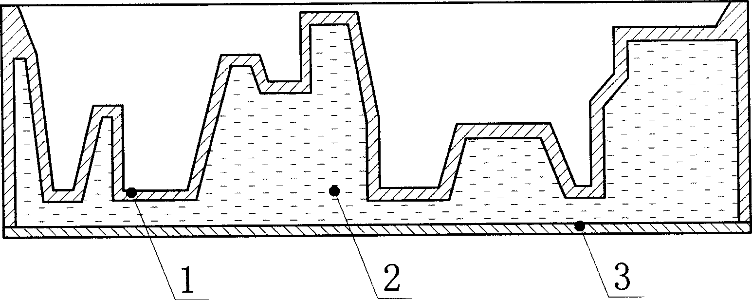 Composite fiber material, molded packing material with the fiber material and its use