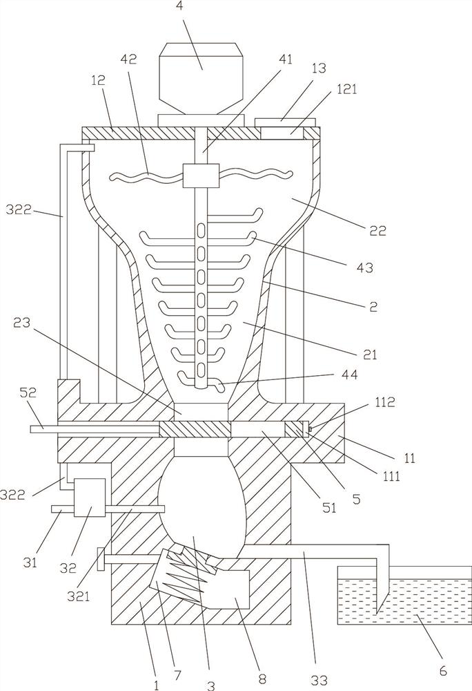 Powder spraying device capable of achieving pressure relief and accurately controlling spraying amount