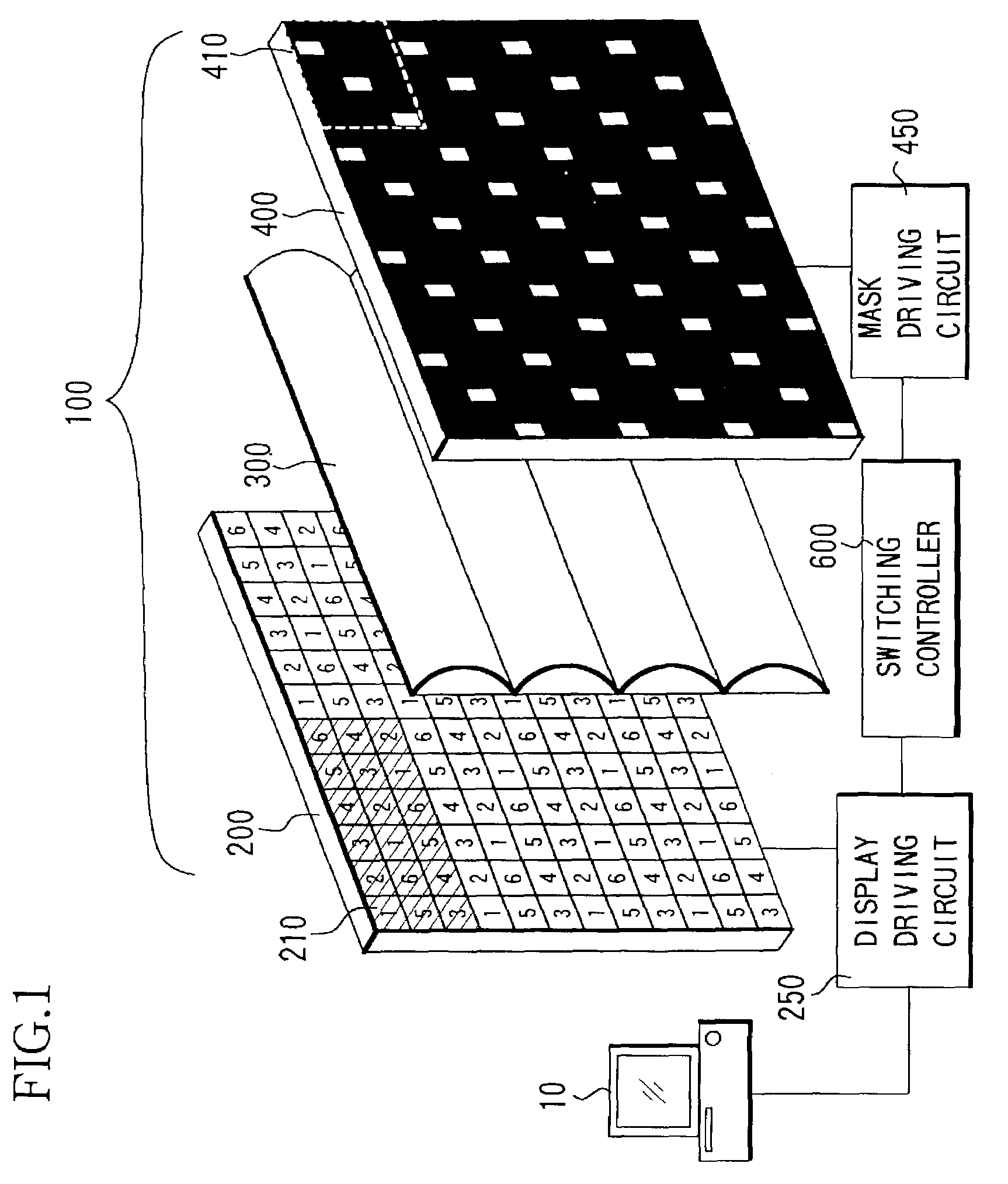 Stereoscopic image display apparatus and stereoscopic image display system