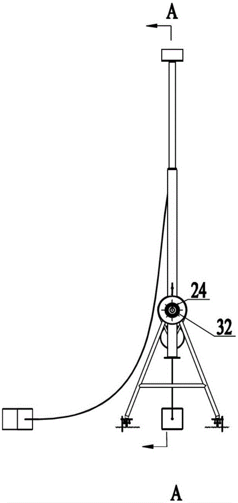 Exploration support, exploration device and exploration method used for detection geology of surrounding rocks of roadway