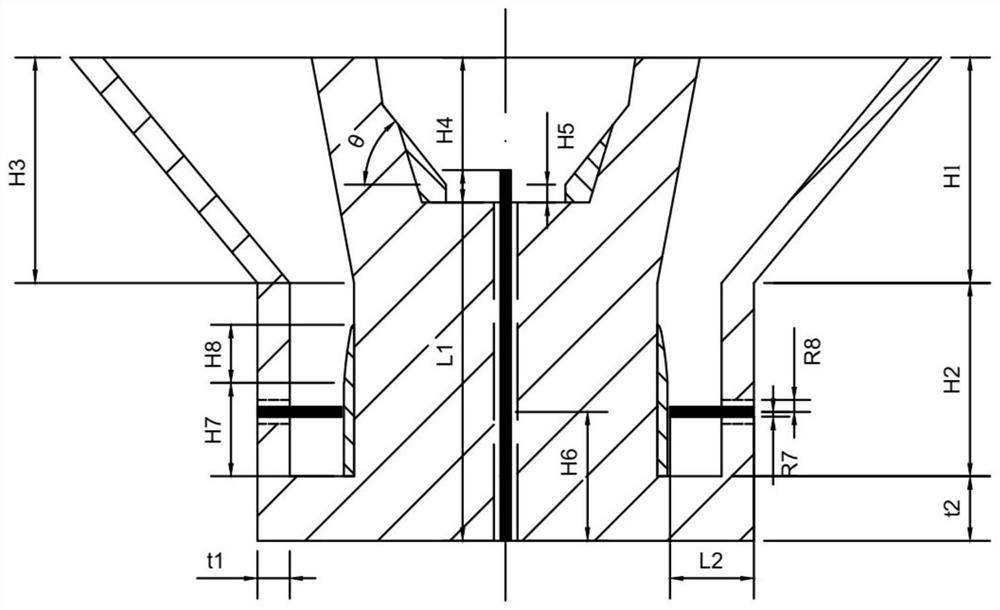 Ku/Ka waveband double-frequency conical beam horn antenna