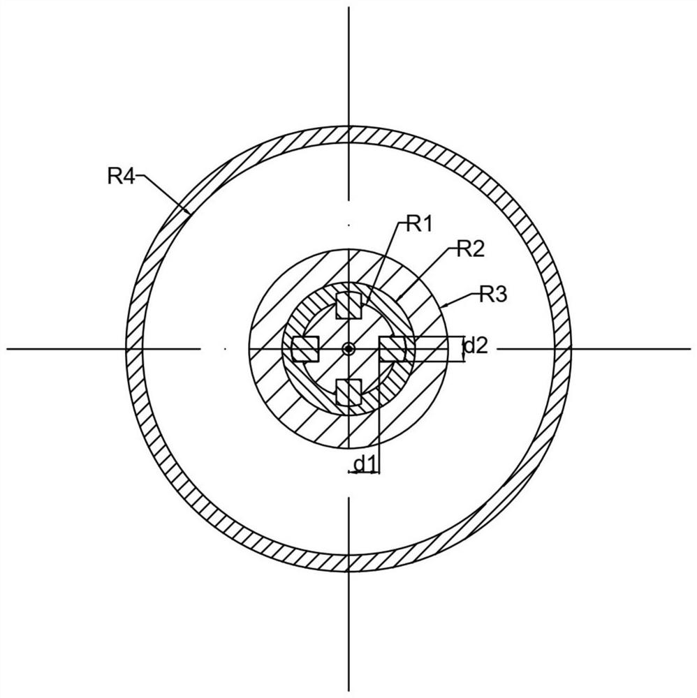 Ku/Ka waveband double-frequency conical beam horn antenna