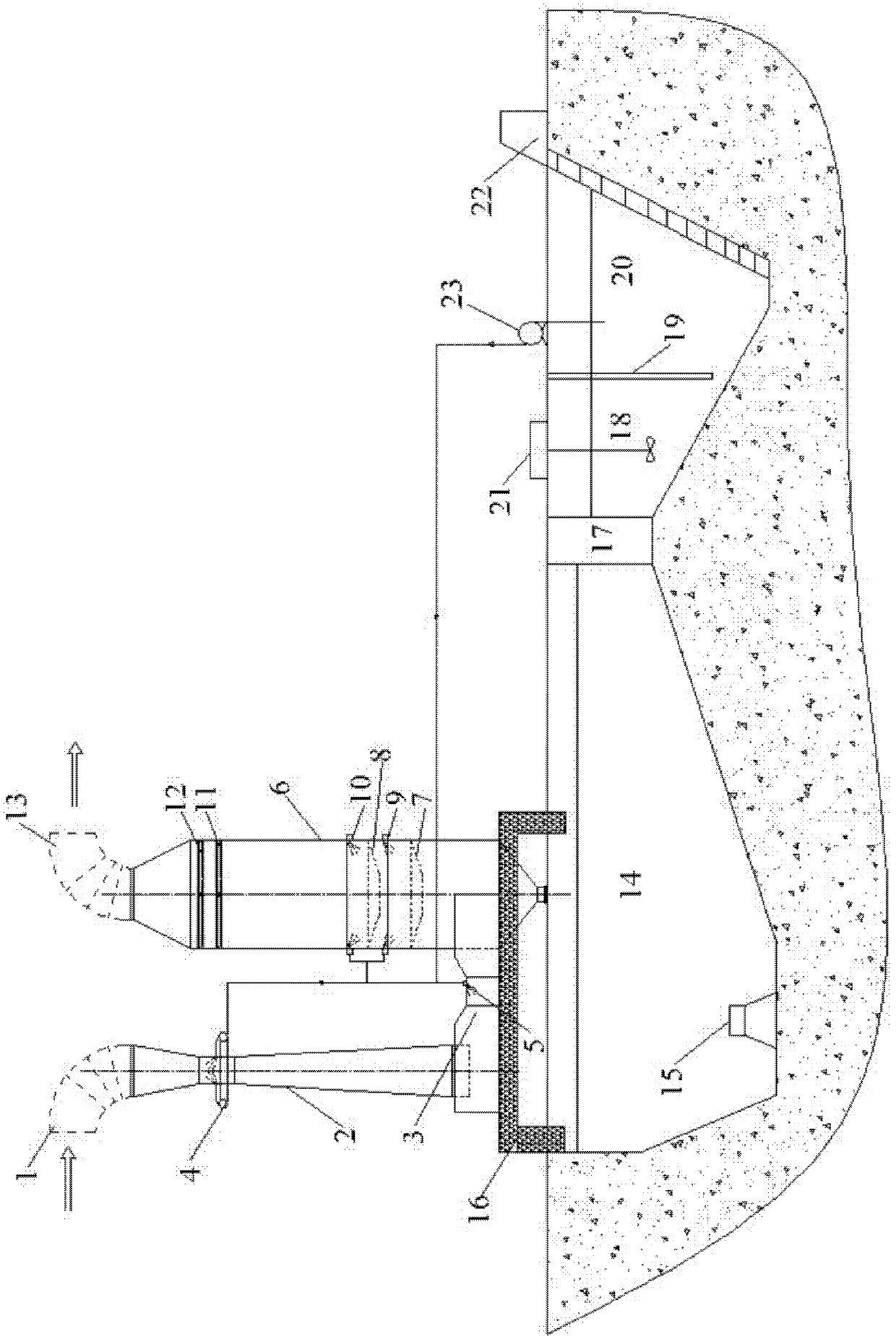 Smoke gas wet method sulfur removal and dust removal integral treatment system