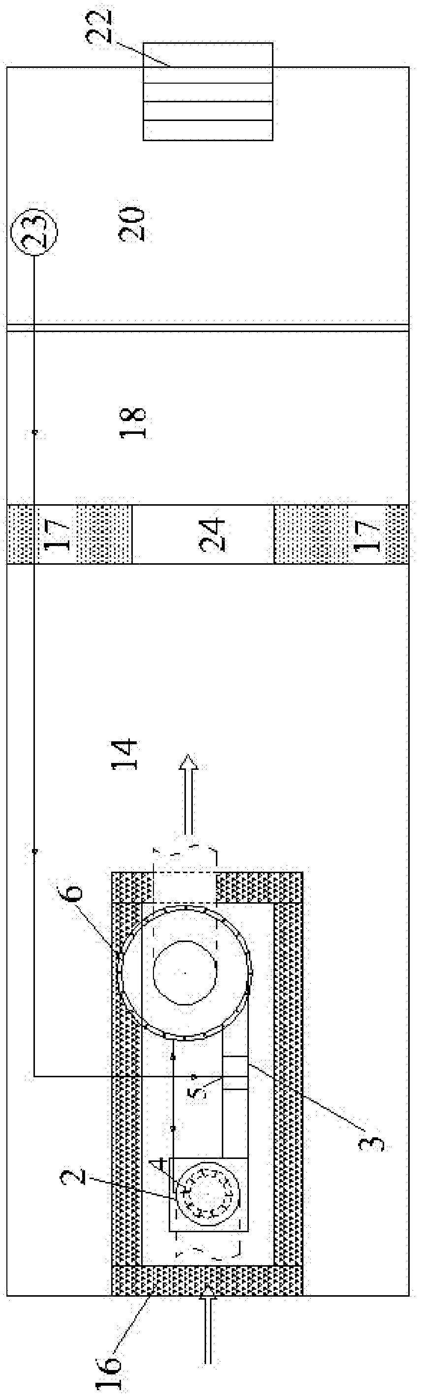 Smoke gas wet method sulfur removal and dust removal integral treatment system