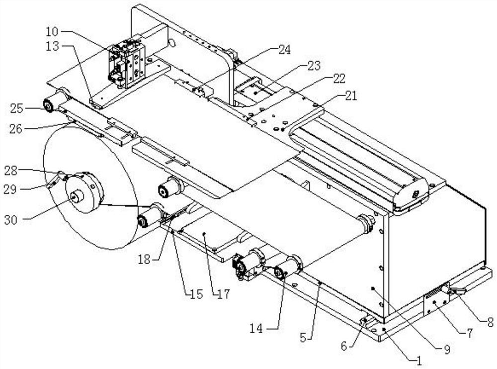 Automatic stripping equipment for thin film roll material