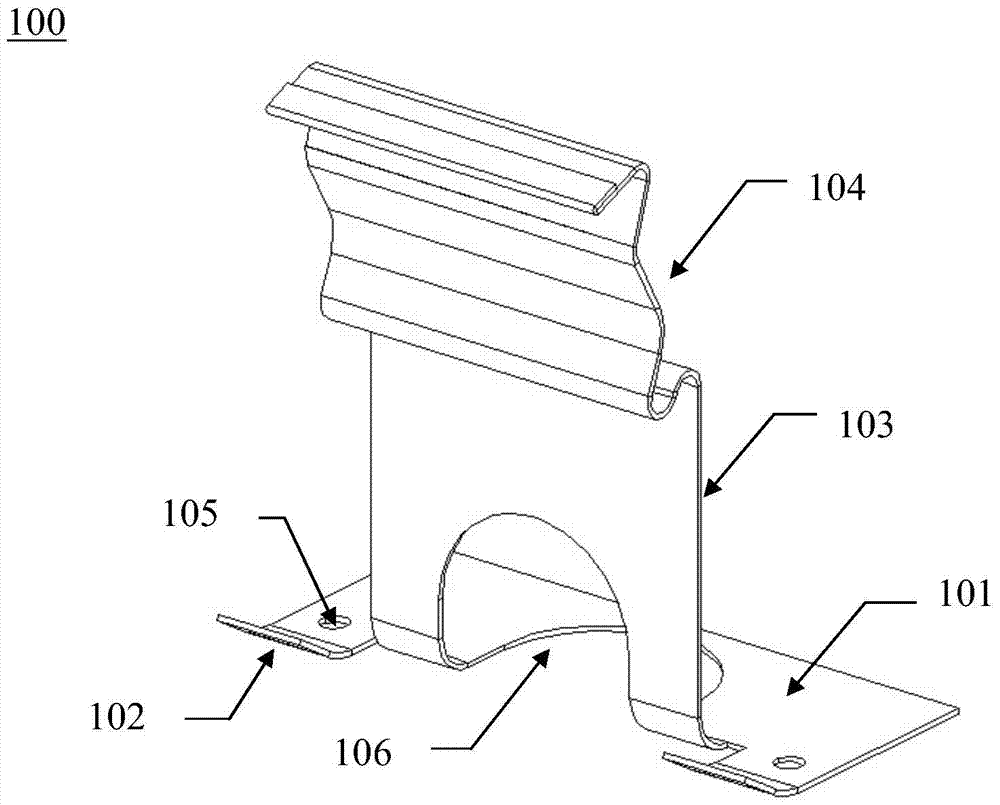 An elastic grounding device, modular led unit and street light