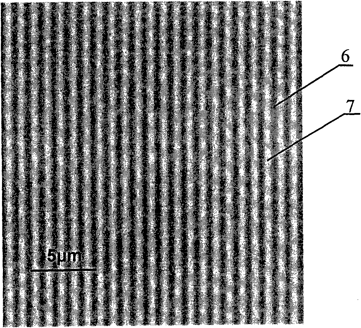 Photonic crystal micro-nano structure direct-writing method based on metal nanoparticles