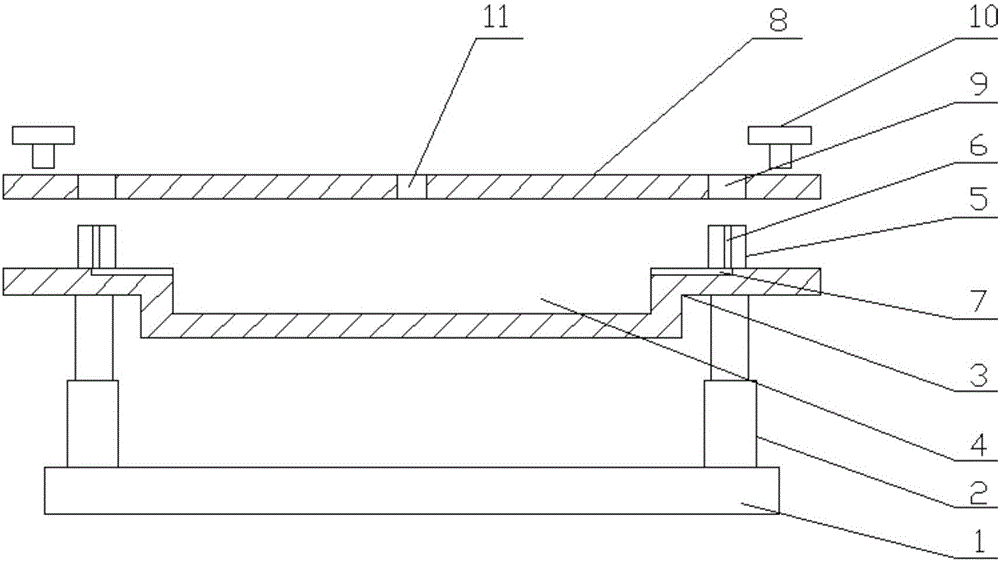 Injection mould of automotive plate structure