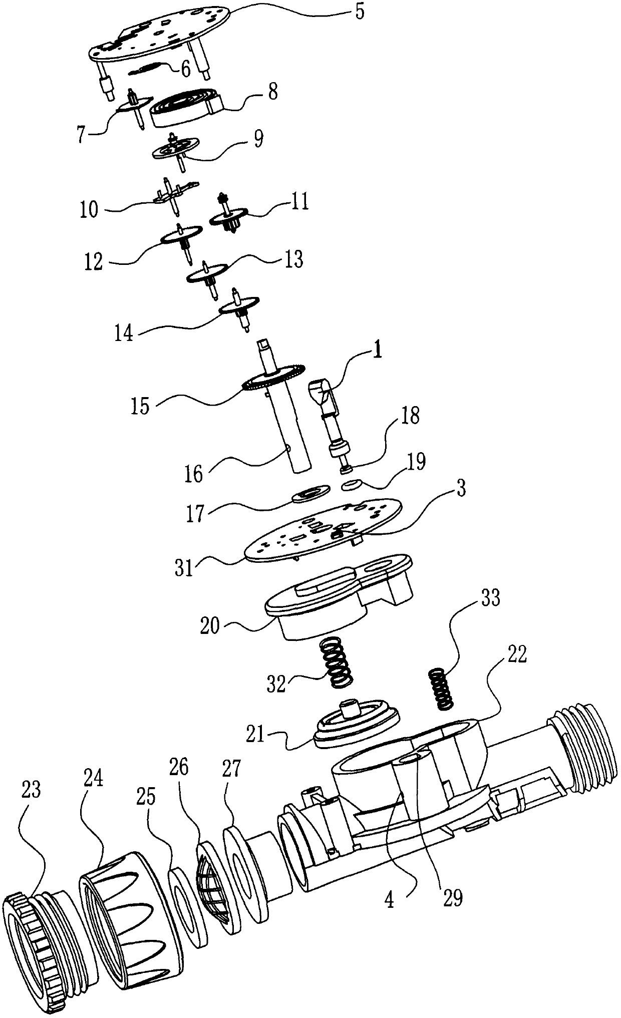 Area-improved and flow free combination type spraying pipe