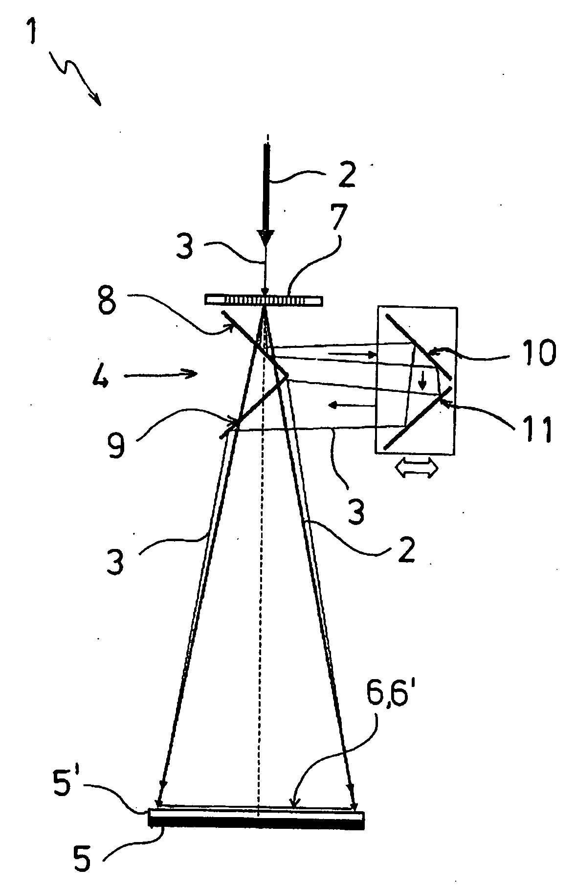 Laser operating process and laser device