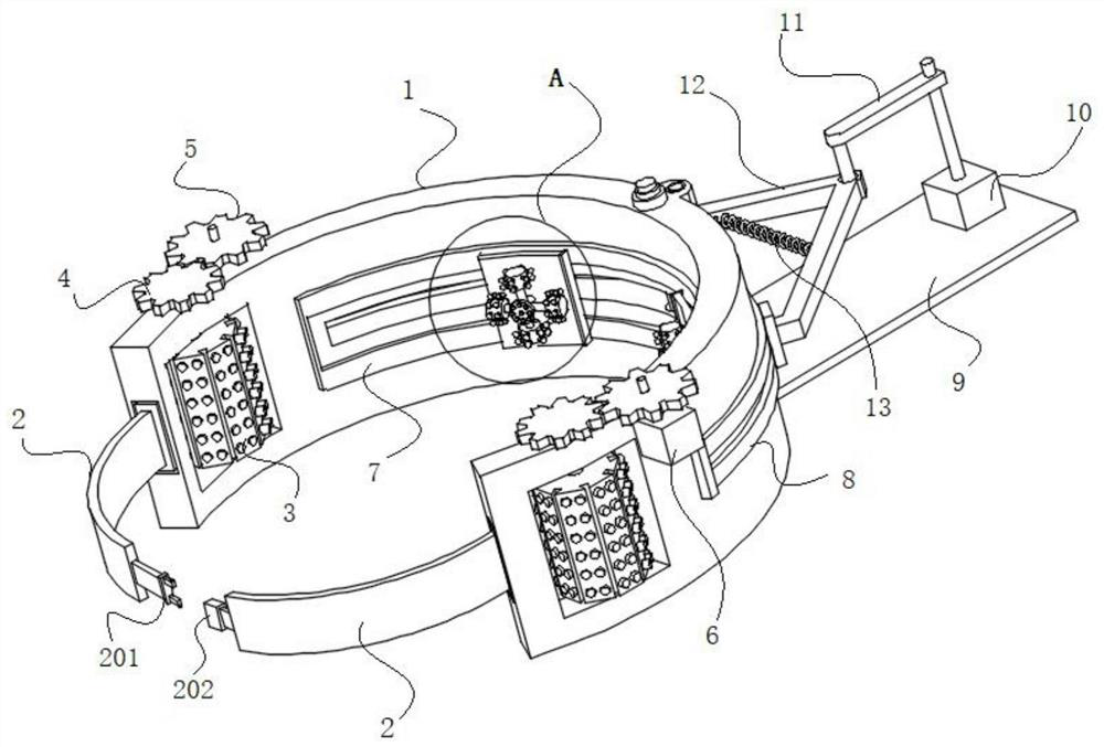 Lumbar massage device for medical care