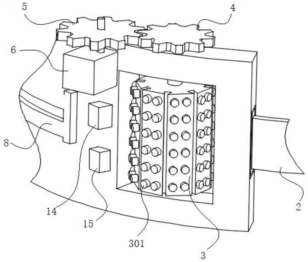 Lumbar massage device for medical care