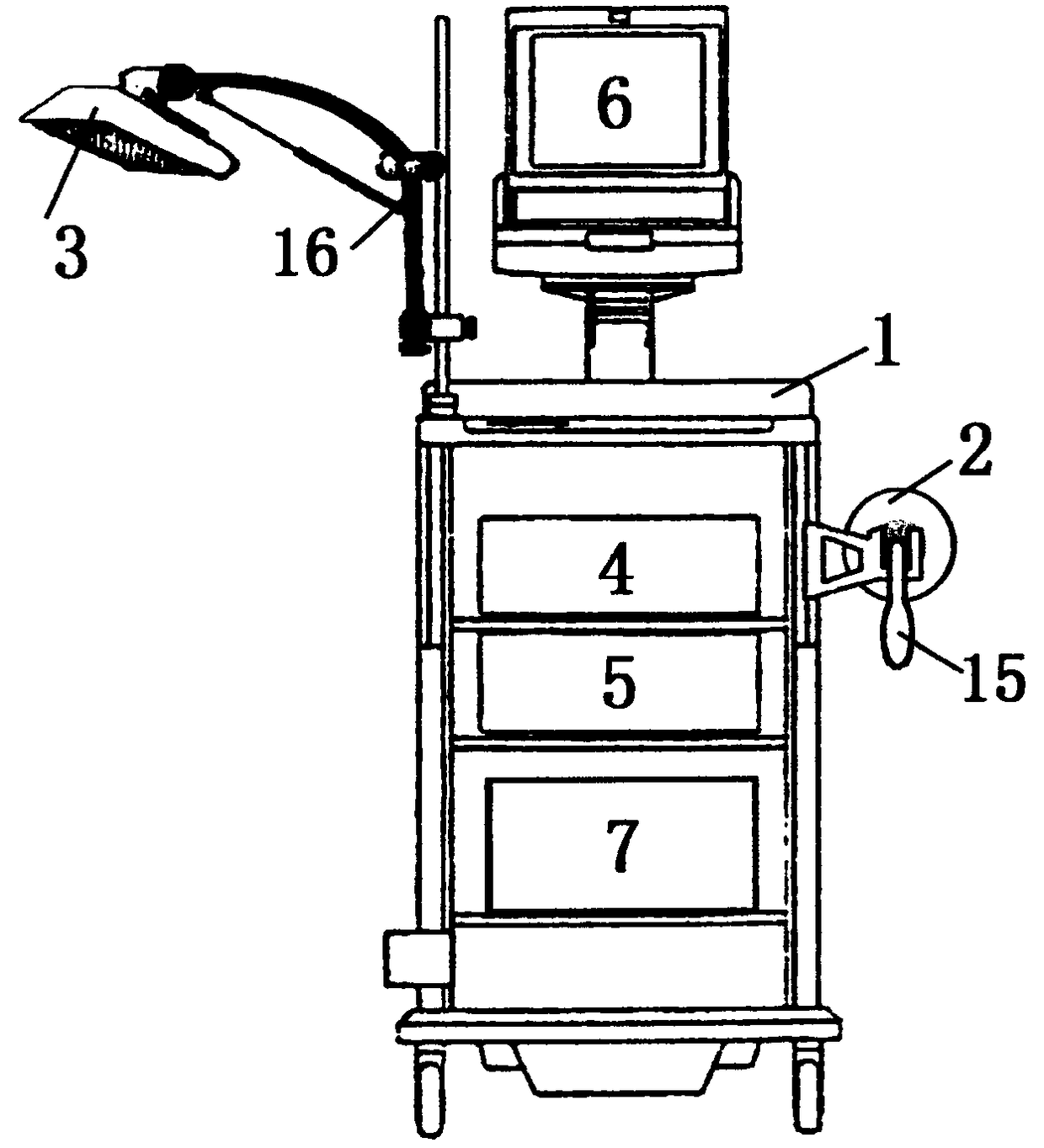 A device for cancer surgery fluorescence navigation and residual cancer tracing and removal