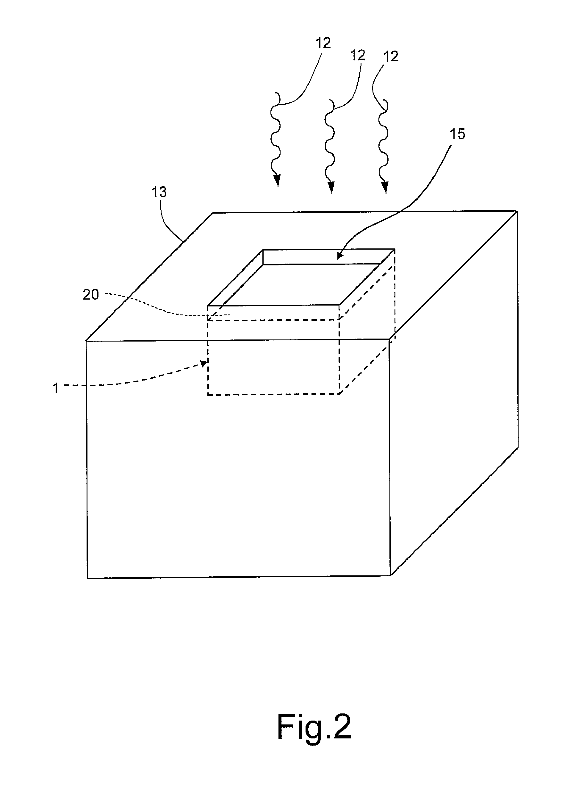 Photodetector device with protective and antireflective cover, and manufacturing method thereof