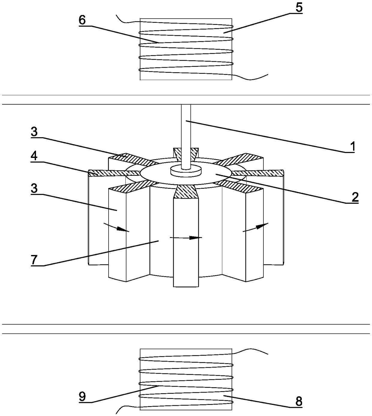 Magnetic induction generator for natural gas pipeline network