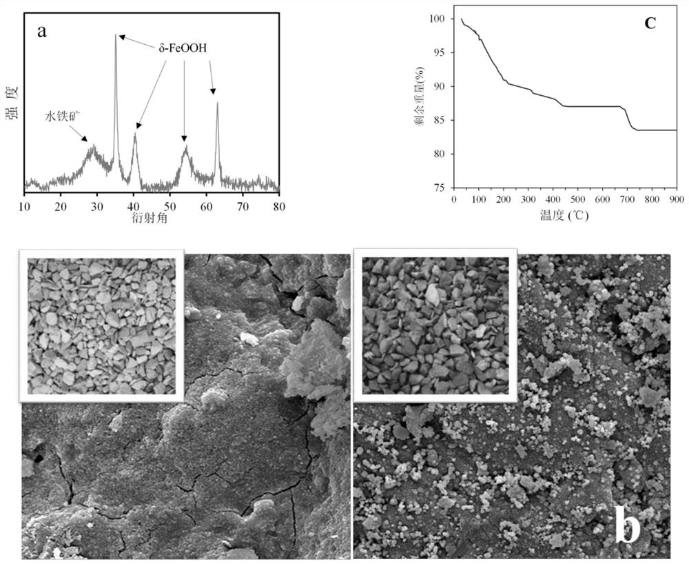 Iron-based catalyst for enhanced ozone oxidation of organic pollutants and preparation method thereof