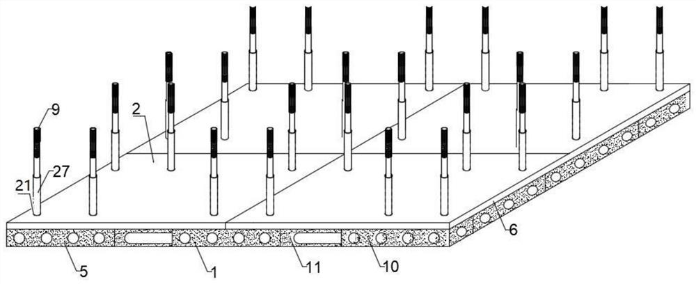 An intelligent protection and sealing device and construction method for a housing construction opening