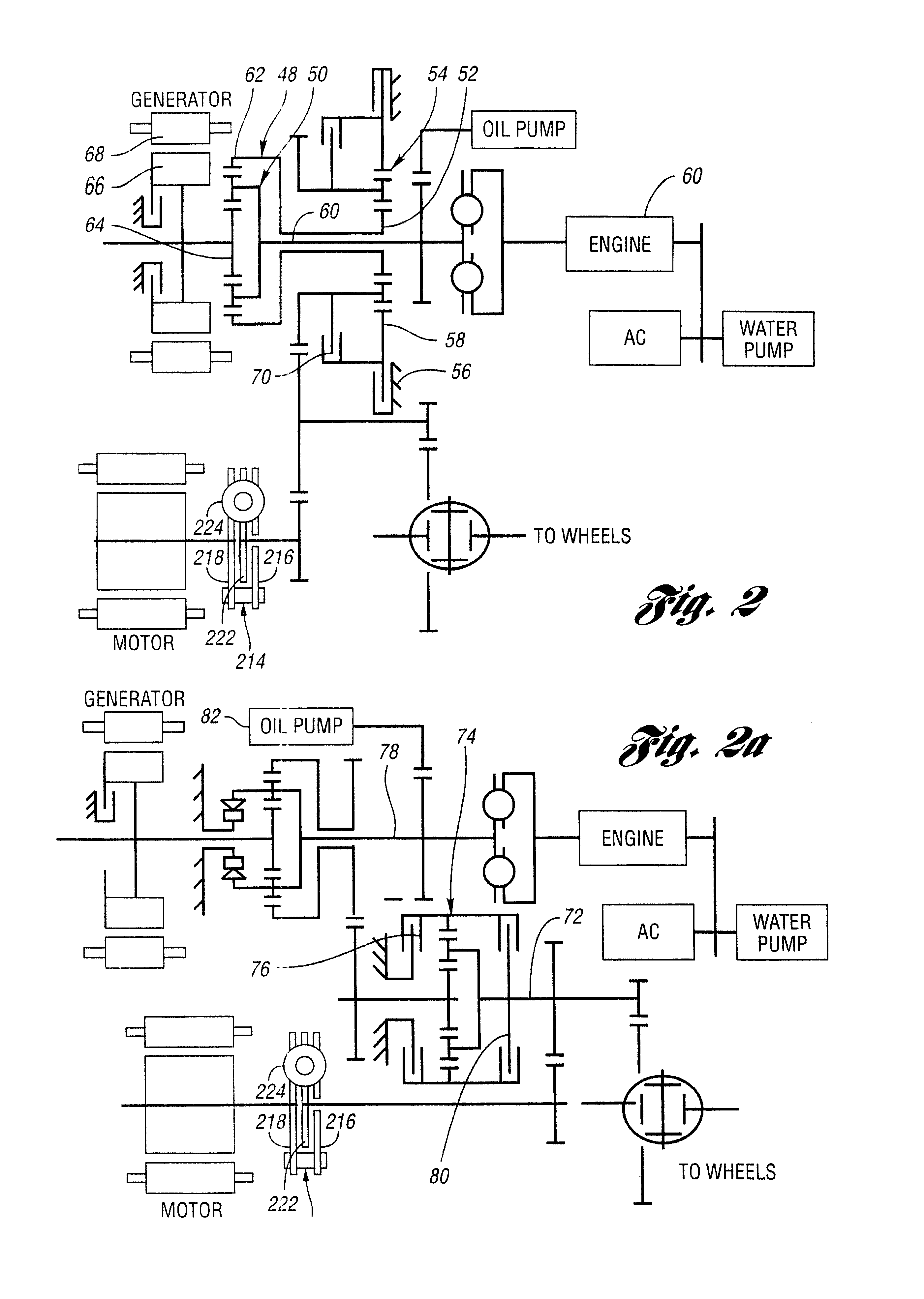 Hybrid automotive powertrain with torsional vibration damper