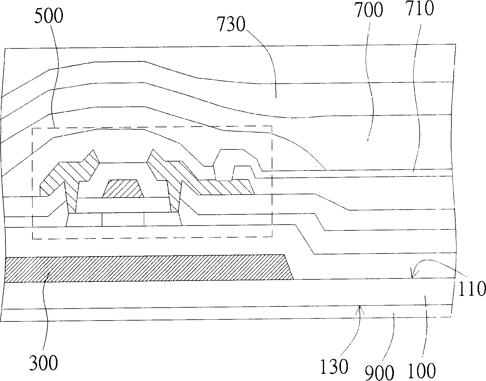 Display in low reflectivity built from self-luminescence elements