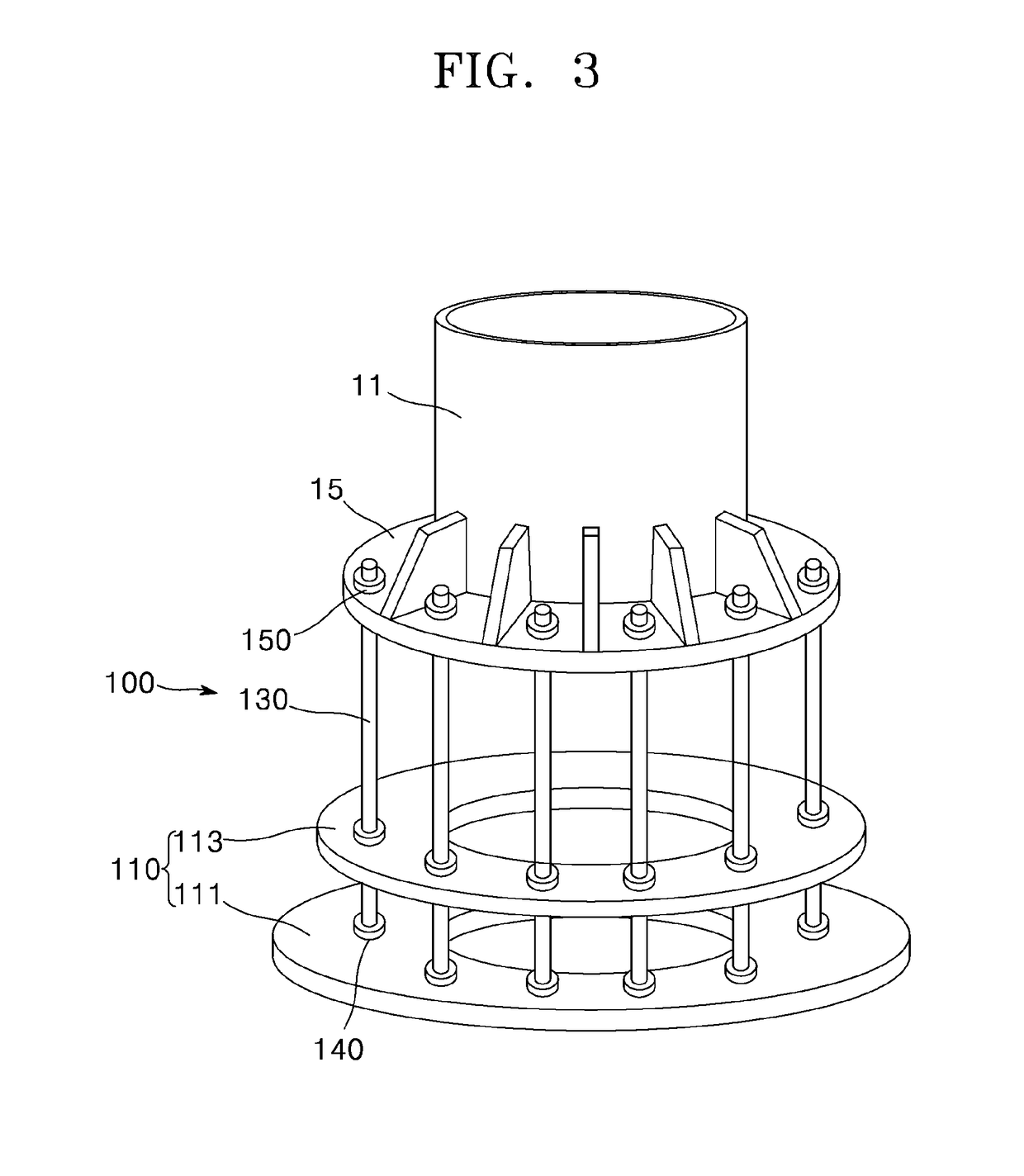 Base body of electric transmission tower using micropile