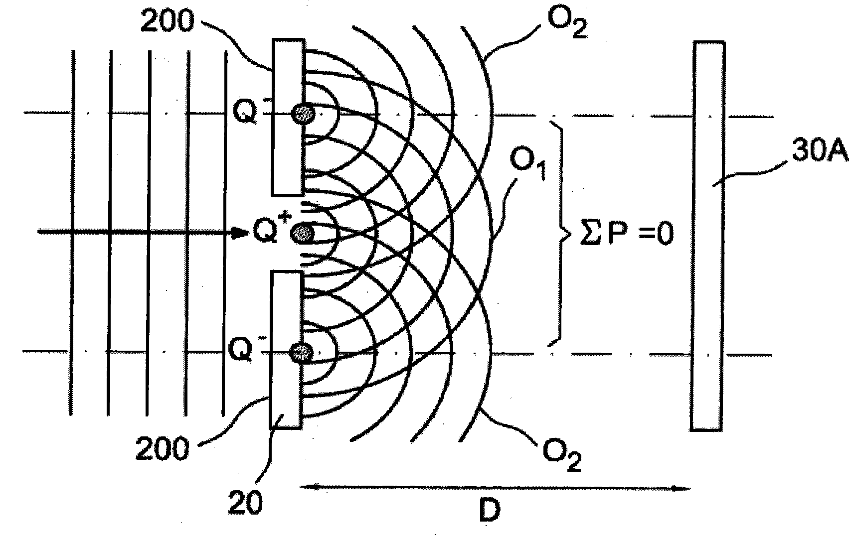 High- or medium-voltage electrical device including a submerged active induction portion having reduced noise